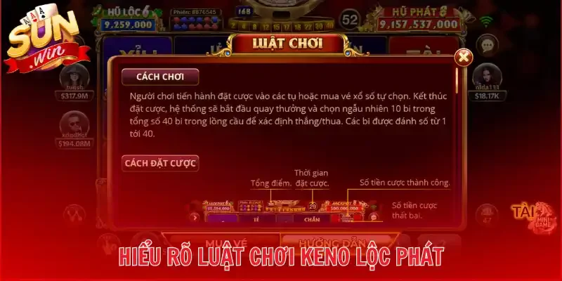 Hiểu rõ luật chơi Keno Lộc Phát