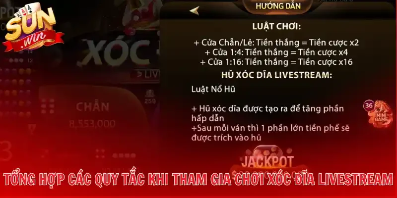 Tổng hợp các quy tắc khi tham gia chơi Xóc đĩa Livestream